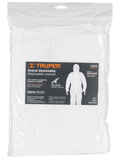 [TRU 13983] OVEROL DESECHABLE M, TRUPER
