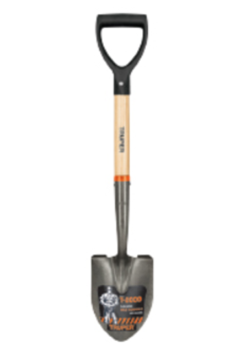[TRU 17193] PALA CAJUELERA REDONDA, PUÑO "D" MANGO DE MADERA, TRUPER