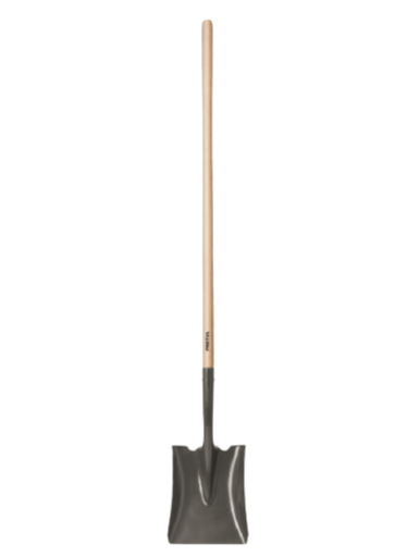 [TRU 22508] PALA CUADRADA, MANGO LARGO 44", PRETUL