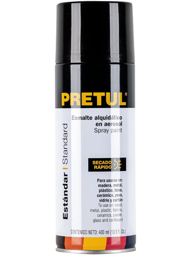 [TRU 27183] PINTURA EN AEROSOL ESTANDAR NEGRO SATÍN, PRETUL