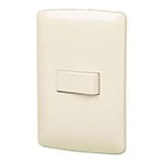 [TRU 48661] PLACA ARMADA DE 1 INTERRUPTOR, ESCALERA MARFIL LINEA ITALIANA