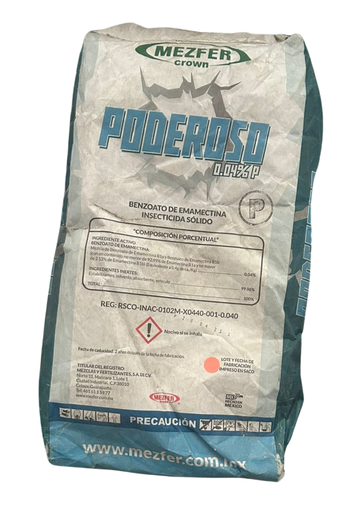 PODEROSO 0.04% P (BENZOATO DE EMAMECTINA) - SACO 10 KG