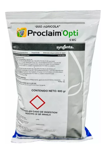 PROCLAIM OPTI 5 WG (EMAMECTINA BENZOATO) - BOLSA 600GR