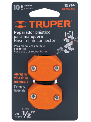 [TRU 12714] REPARADOR PLASTICO PARA MANGUERA 1/2