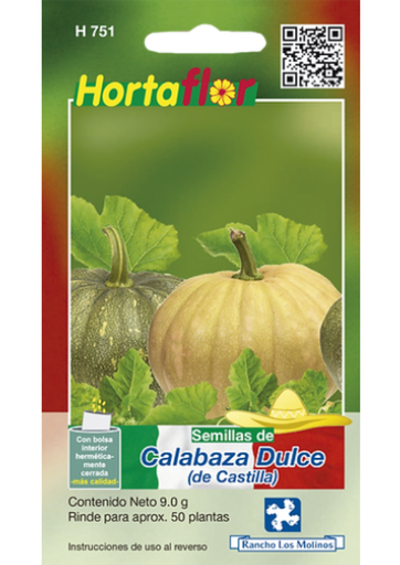 [H751] SEMILLA DE CALABAZA DULCE HORTAFLOR