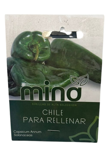 [MINA-25] SEMILLAS DE CHILE POBLANO - SOBRE MINA