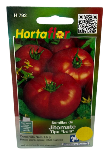 [MINA-73] SEMILLAS DE JITOMATE BOLA - SOBRE HORTAFLOR