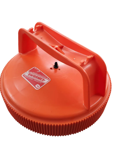 [501-101-C] TAPADERA NARANJA C/ASA INTEGRADA COMPLETA