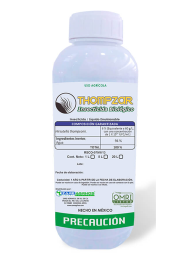 THOMPZAR (CONIDIOS DE HIRSUTELLA THOMPSONII)  - BOTELLA 1 L