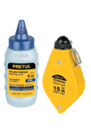 [TRU 28574] TIRALÍNEAS 15M, CUERPO DE PLASTICO, CON GIS, PRETUL