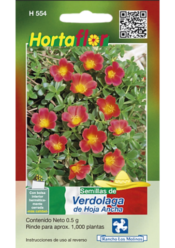 [H554] VERDOLAGA DE HOJA ANCHA - SOBRE HORTAFLOR
