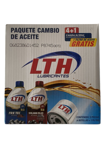 [P9961] PAQUETE CAMBIO DE ACEITE LTH (FRX TEC 25W-50 SL + FILTRO LTH-58)