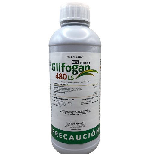 GLIFOGAN 480 LS (GLIFOSATO) - BOTELLA 1 L
