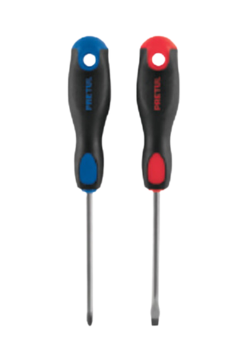 [TRU - 20215] DUO DE DESARMADORES 1/4"x4"