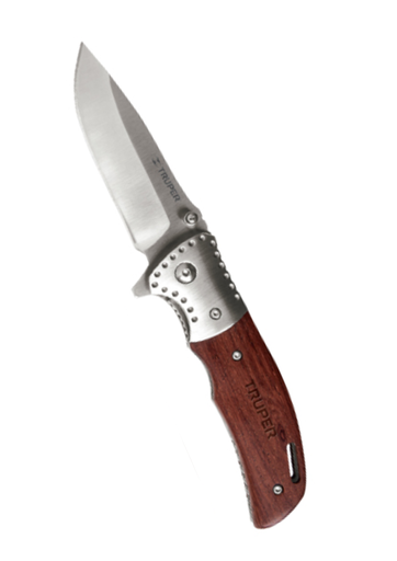 [TRU - 16981] NAVAJA ABATIBLE 4-1/2” MANGO MADERA