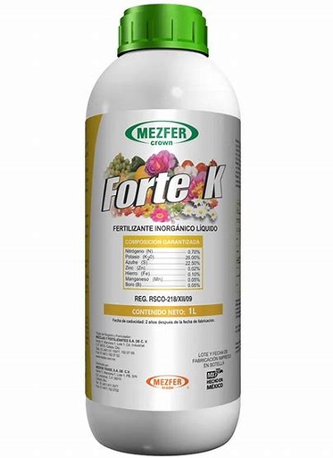 FORTE K - (FERTILIZANTE ORGANICO) BOTELLA 1 L