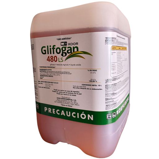 GLIFOGAN 480 LS (GLIFOSATO) - GARRAFA 10L