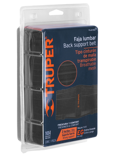 [TRU 11963] FAJA TIPO CINTURON MALLA TRANSPIRABLE TALLA XL