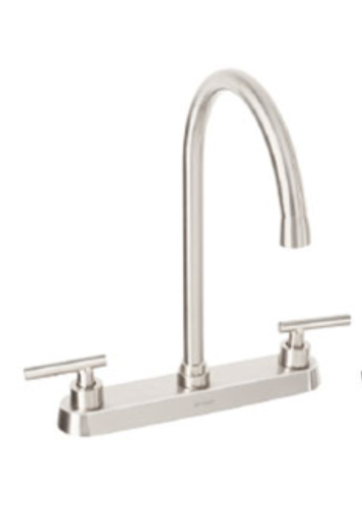 [TRU 46772] MEZCLADORA 8¨ PARA FREGADERO CURVO SATIN