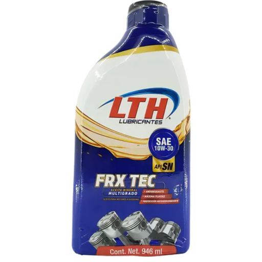 [44FRX10301] ACEITE PARA MOTOR A GASOLINA FRX TEC, SAE 10W-30 LTH - BOTELLA 946 ML