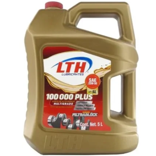 [44K2550SLC] ACEITE PARA MOTOR A GASOLINA, 100,000 PLUS, 25W-50 SL LTH - GARRAFA 19 L