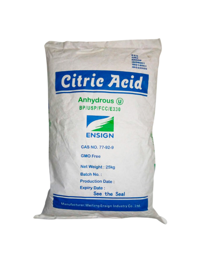 ACIDO CÍTRICO - SACO 25 KG