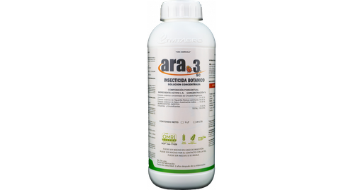 ARA 3 SC (EXTRACTO BOTANICO DE CHICALOTE, HIGUERILLA Y NEEM) - BOTELLA 1 L