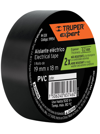 [TRU 19954] CINTA DE AISLAR 19 MM x 18 M, TRUPER EXPERT