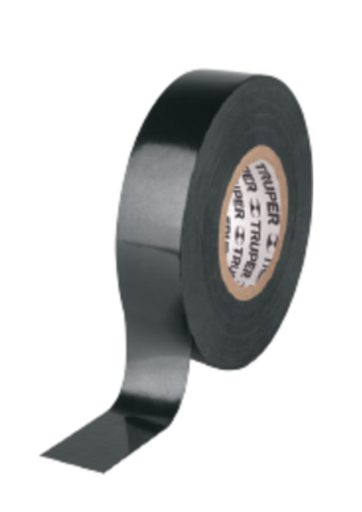 [TRU 12500] CINTA DE AISLAR NEGRA 18M