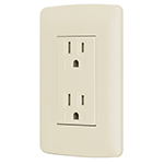 [TRU 48110] CONTACTO DUPLEX ATERRIZADO, COLOR MARFIL LINEA ITALIANA