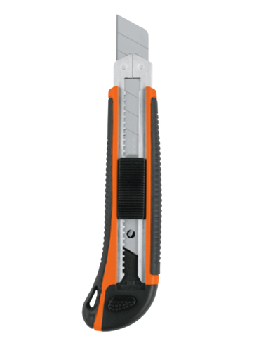 [TRU 17901] CUTTER 25 MM PROFESIONAL CON ALMA METALICA Y GRIP, TRUPER
