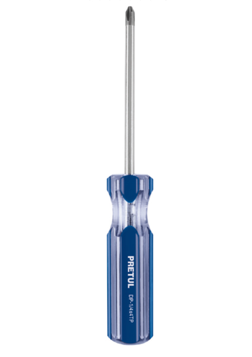 [TRU 21476] DESARMADOR PUNTA PHILLIPS 1/4 X 1-1/2", MANGO PVC, PRETUL